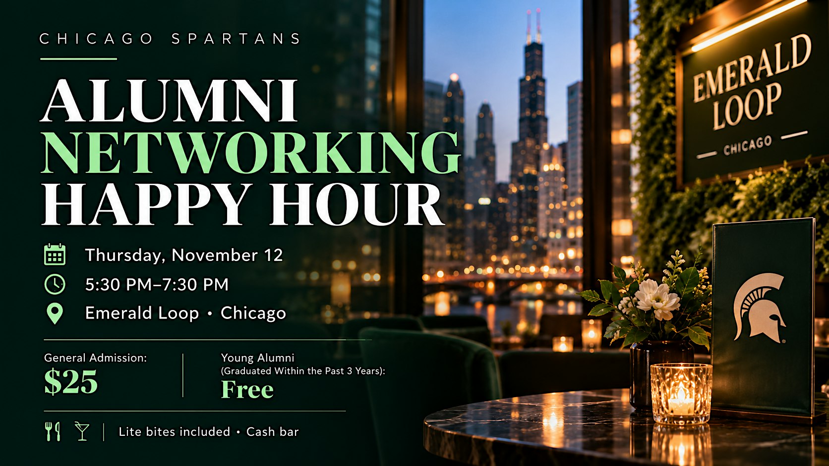 Chicago Spartans Alumni Networking Happy Hour