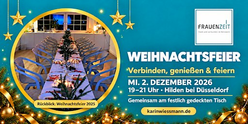 FRAUENZEIT - WEIHNACHTSFEIER  2026 I Hilden bei Düsseldorf