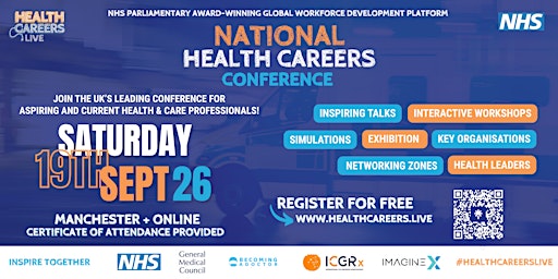 Health Careers Live: National Health Careers Conference 2026 (Free, Hybrid)