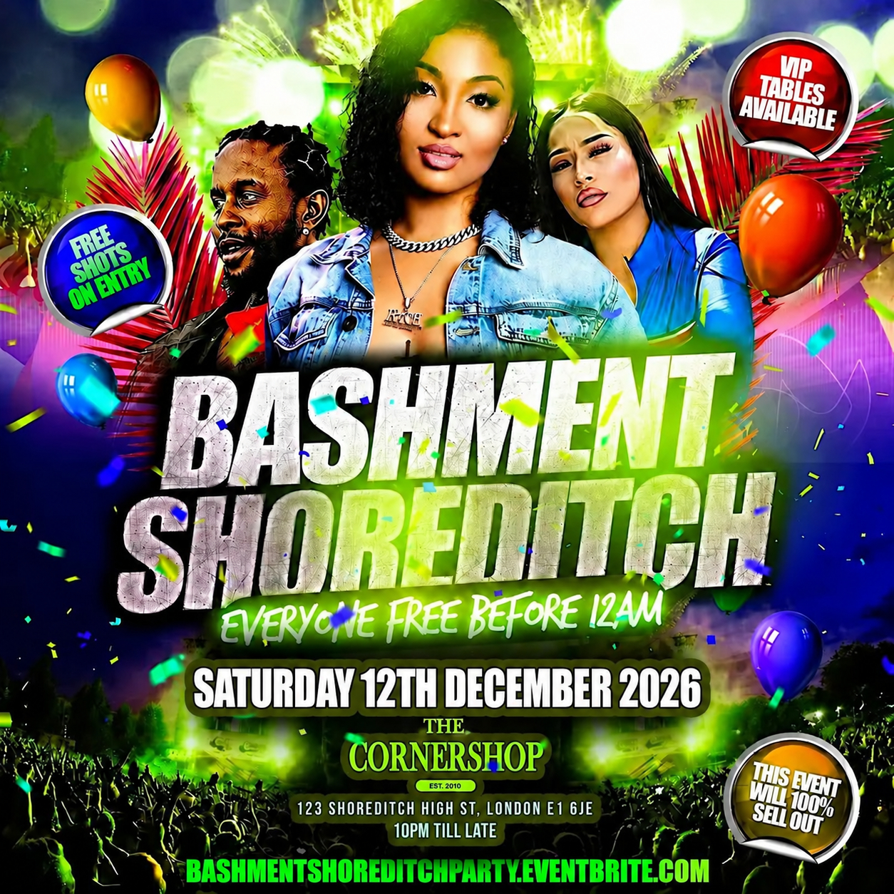 The Cornershop Shoreditch - Hip Hop, Bashment, Afrobeats