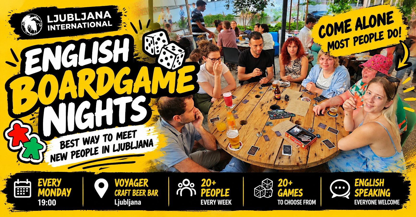ENGLISH BOARDGAME NIGHTS - THE BEST WAY TO MEET NEW PEOPLE IN LJUBLJANA
