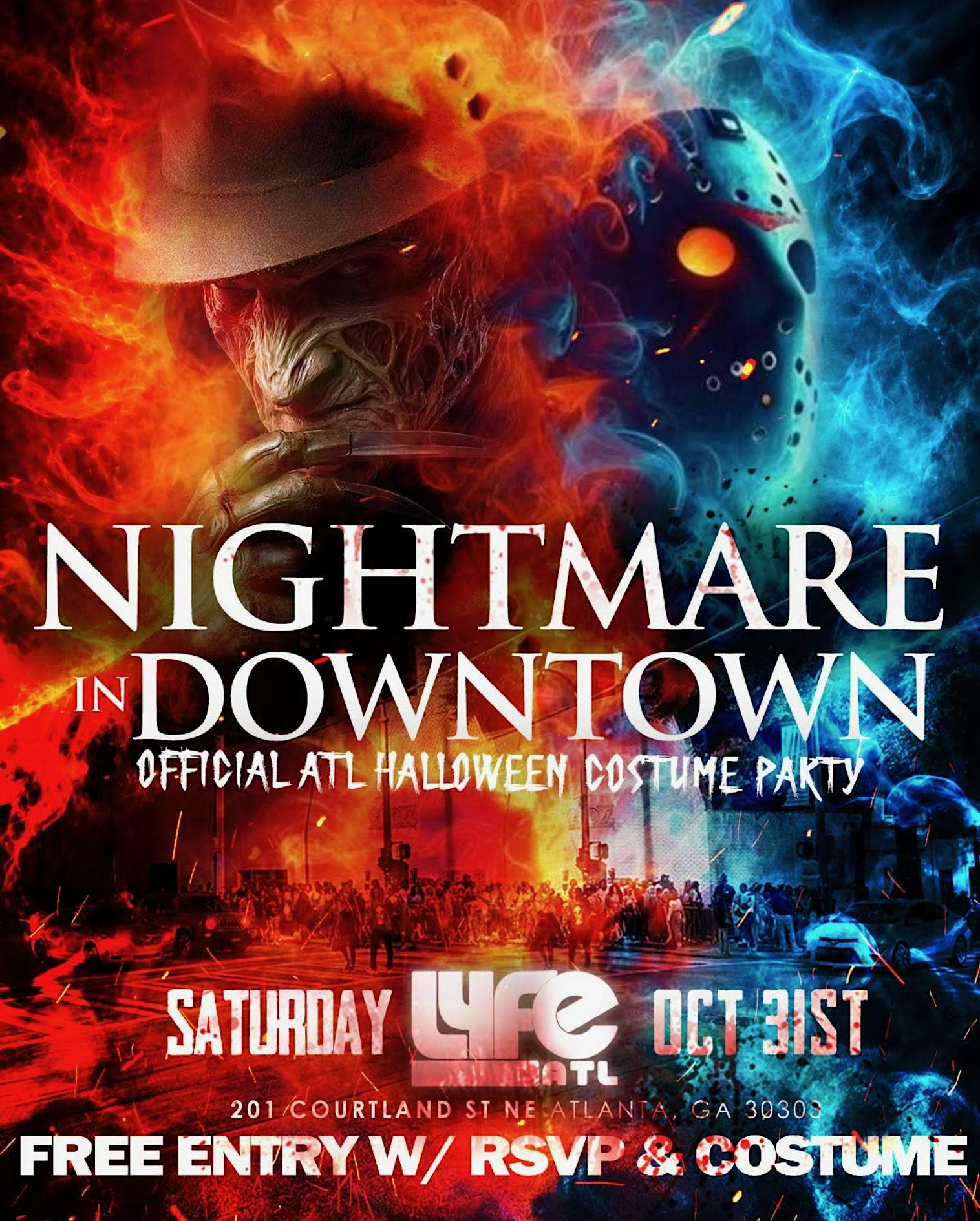 NIGHTMARE IN DOWNTOWN - HALLOWEEN COSTUME PARTY (FREE ENTRY W/RSVP)
