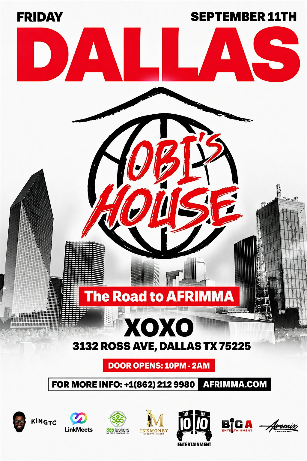 Obi’s House Road to Afrimma live in  Dallas on September 11th