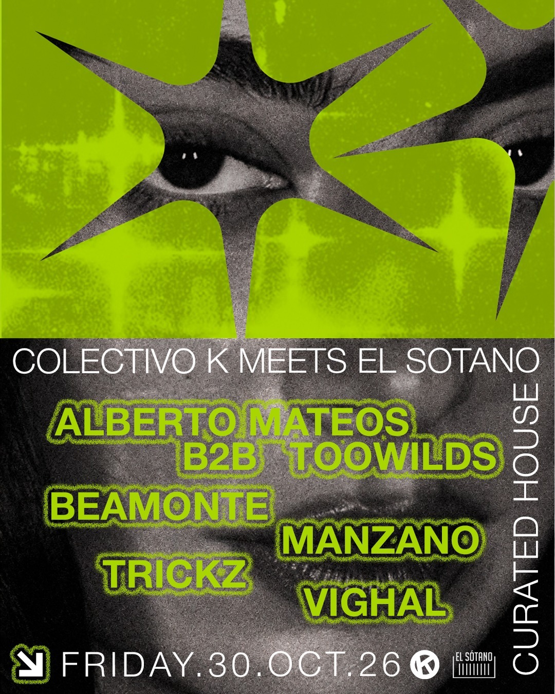 COLECTIVO K: Alberto Mateos B2B Toowilds, Beamonte, Manzano, Trickz, Vighal