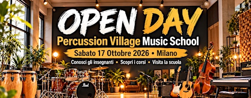 La tua nuova scuola di musica a Milano! Sabato 17 Ottobre Open day