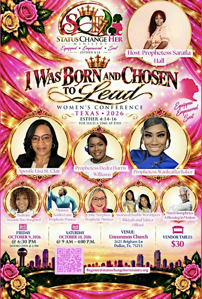 I was Born and Chosen to Lead Conference "Texas " 2026