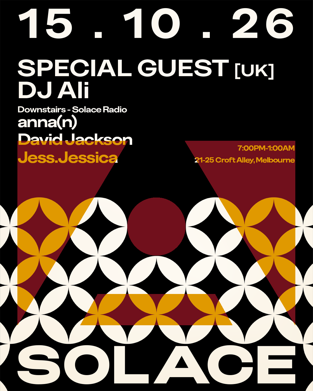 Solace Invites Special Guest International [UK] & DJ Ali