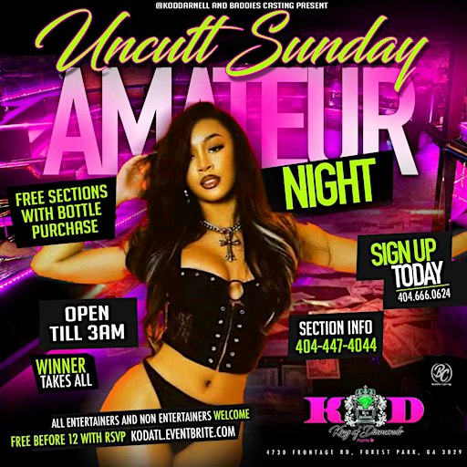 UNCUTT SUNDAY -  EVERY SUNDAY NIGHT