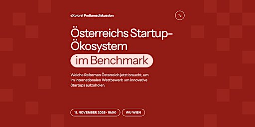 Podiumsdiskussion „Österreichs Startup-Ökosystem im Benchmark“