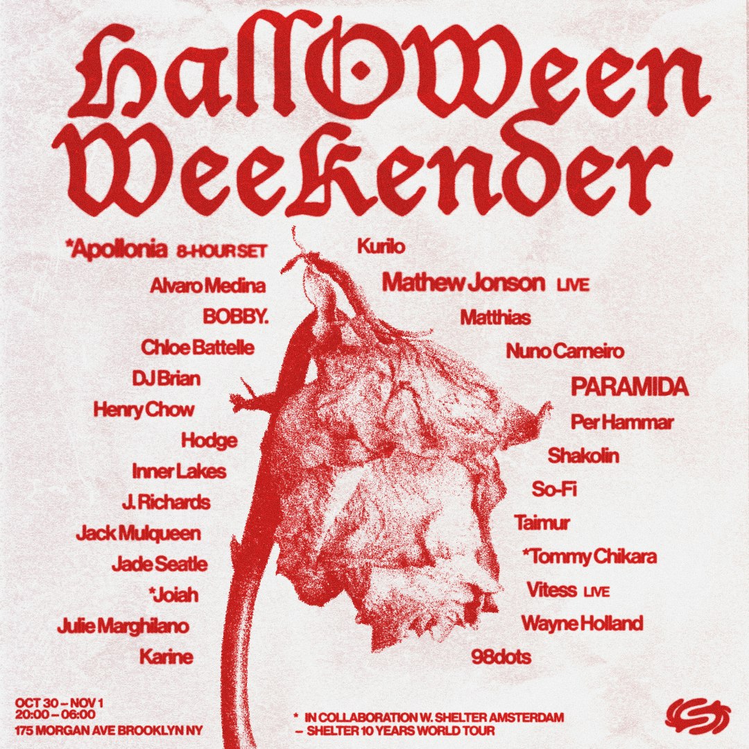 Halloween Weekender: Paramida, bobby, Inner Lakes, Karine & Shakolin