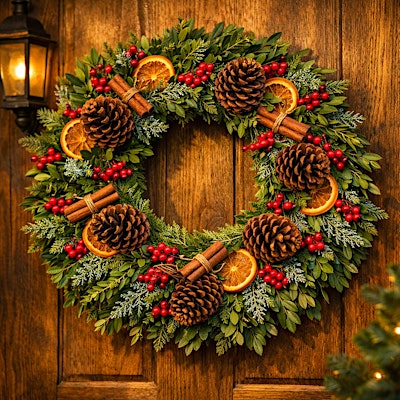 Fresh Williamsburg Style Wreath