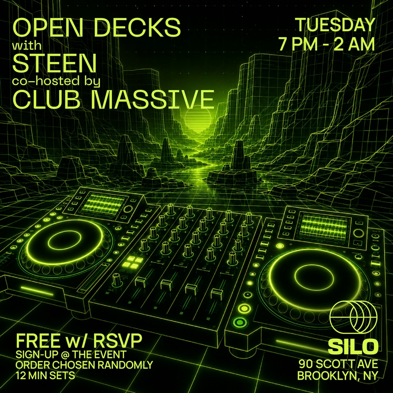 Open Decks w/ Steen & CLUB MASSIVE