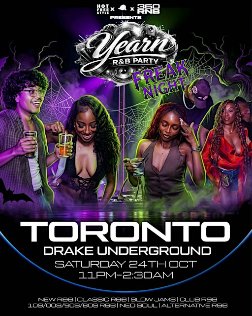YEARN: FREAK NIGHT  - Pre Halloween R&B Bash