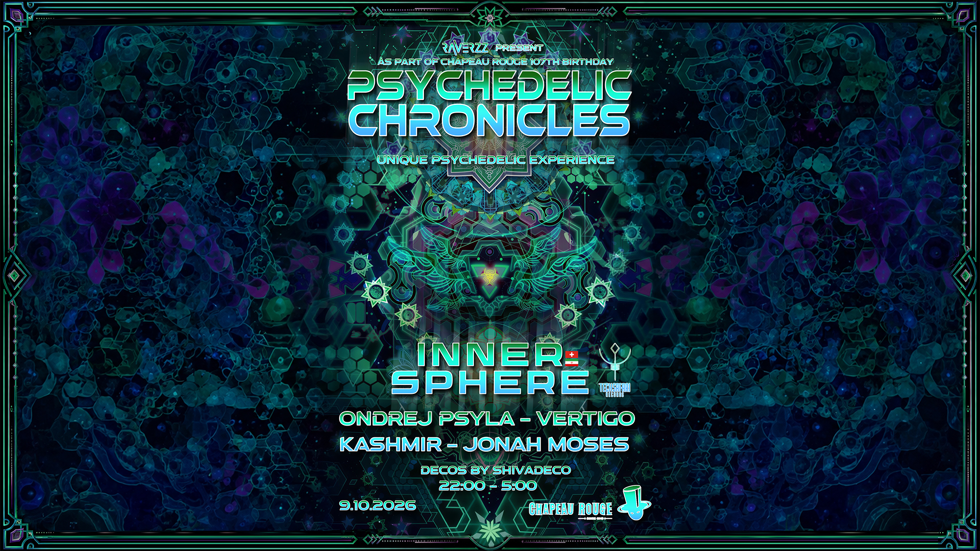 RAVERZZ present: Psychedelic Chronicles with Inner Sphere (CH/IR)