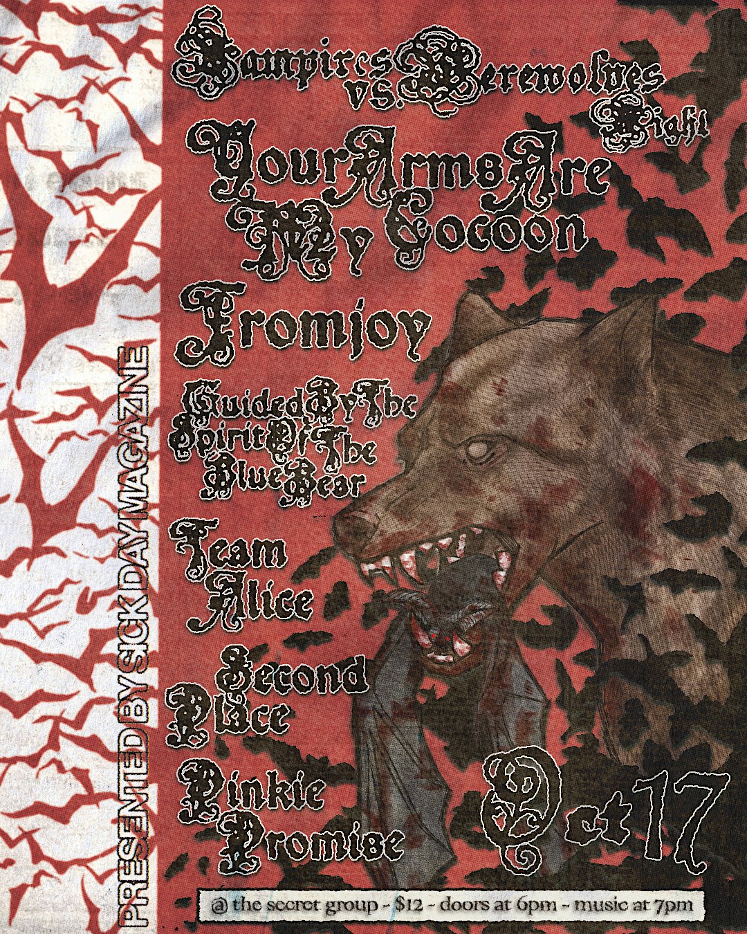 Sick Day Magazine Presents: VAMPIRES VS WEREWOLVES NIGHT!