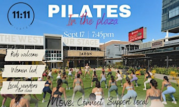 Pilates in the plaza