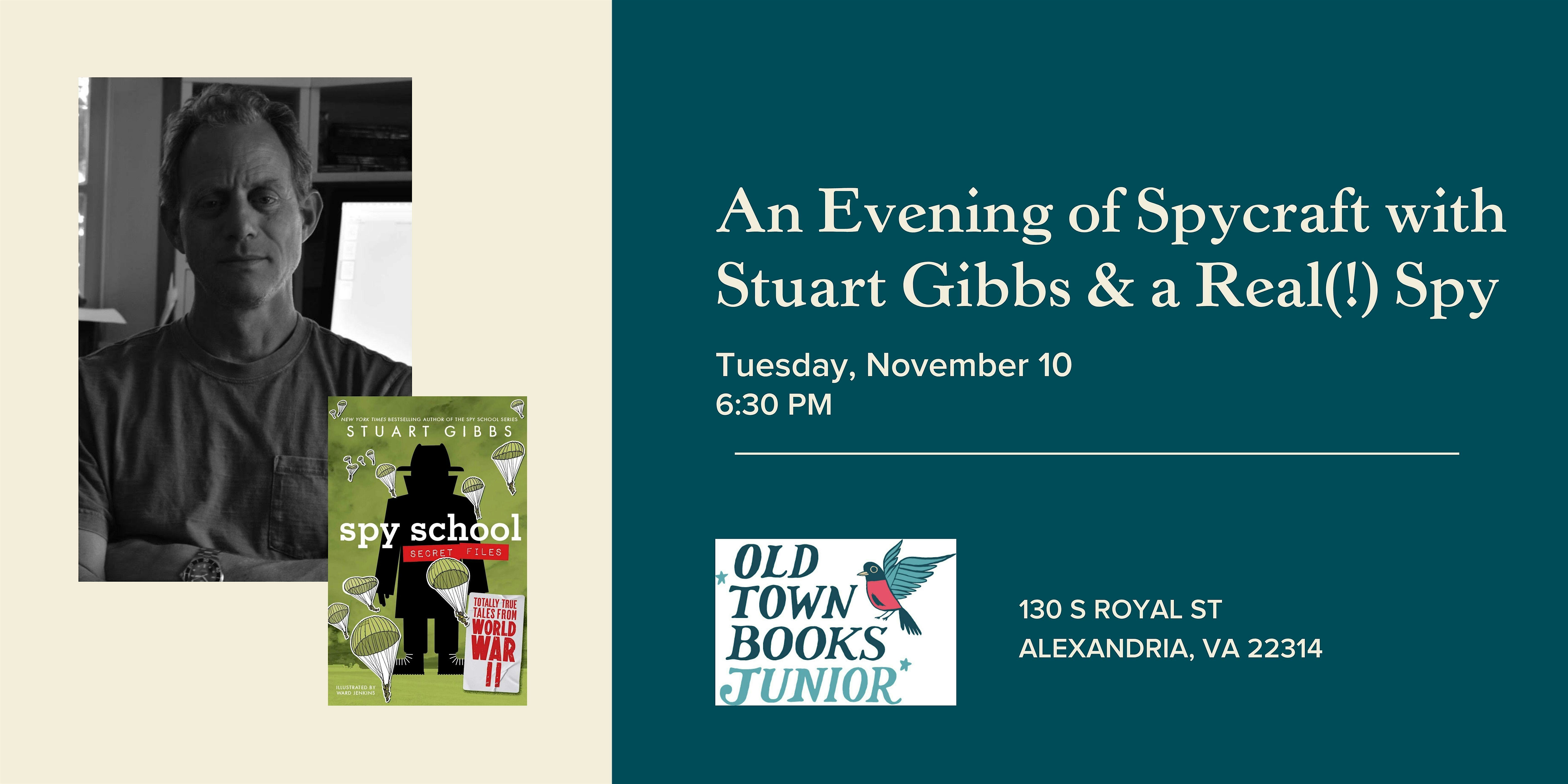 An Evening of Spycraft with Stuart Gibbs & a Real(!) Spy