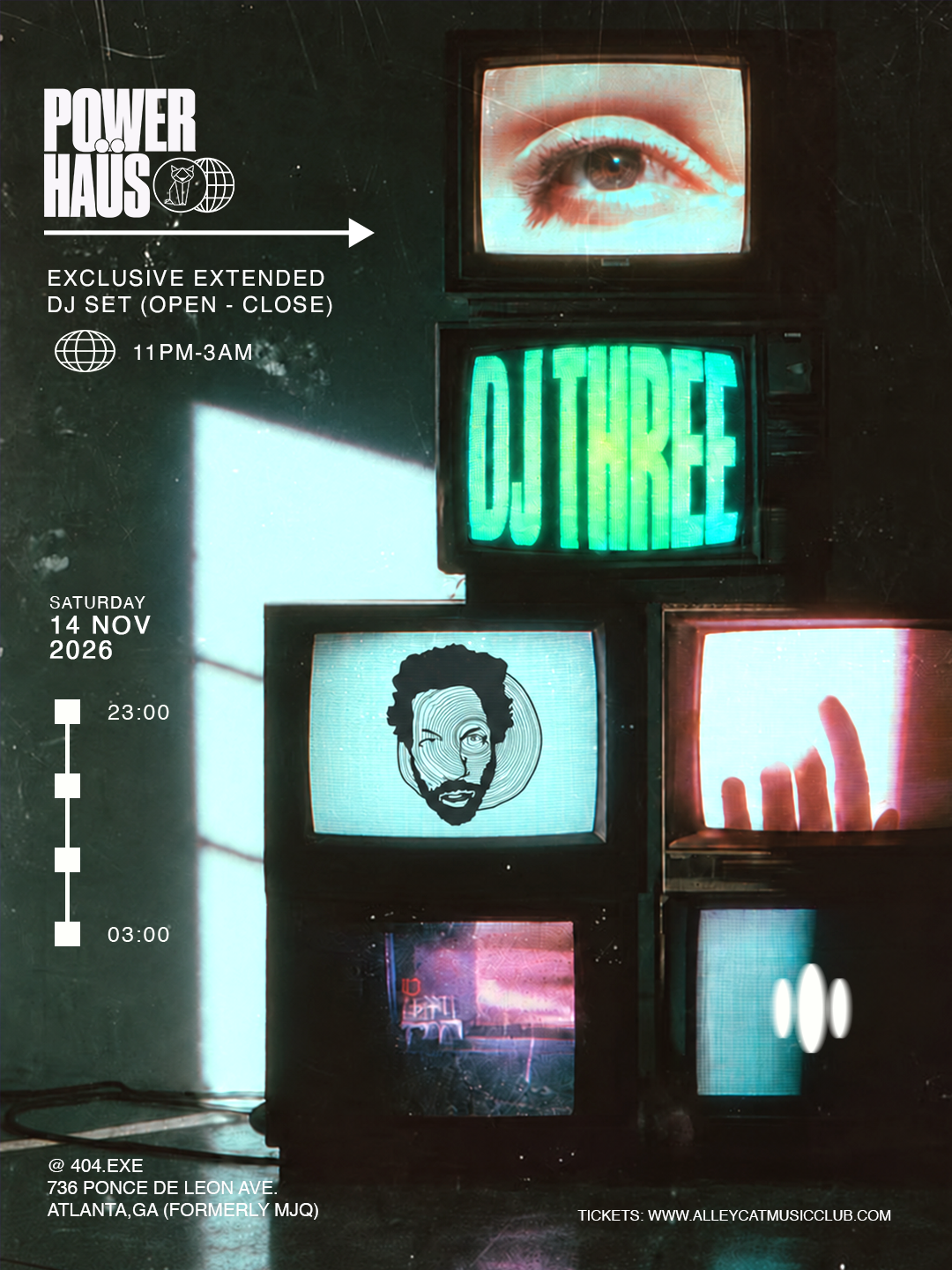 Alley Cat presents: DJ Three (open to close set)