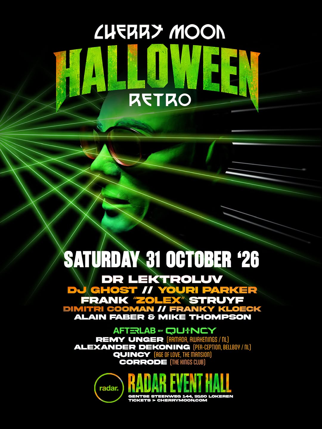 Cherry Moon Halloween Retro