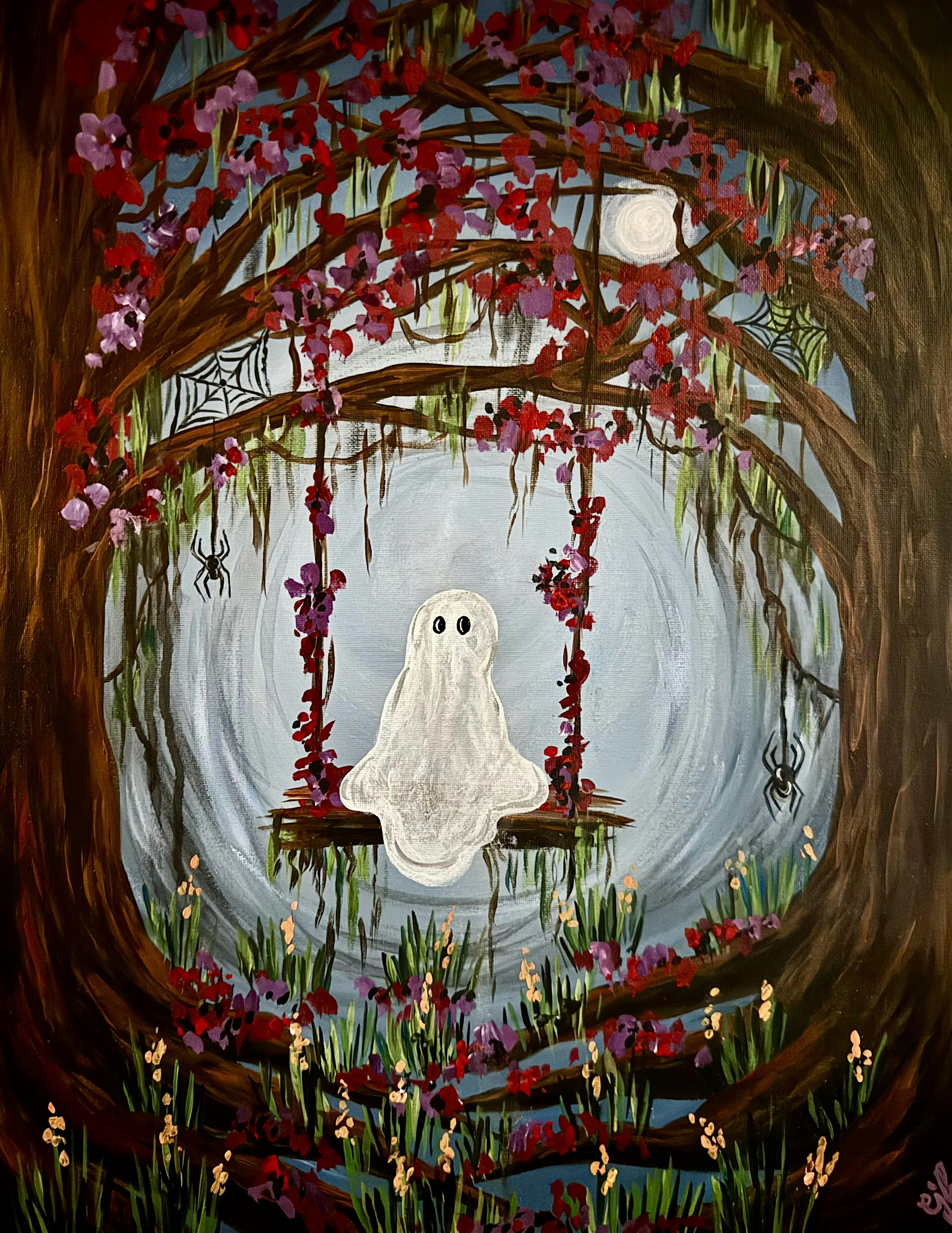 Spooky Swing Canvas Painting at ViewHouse Littleton