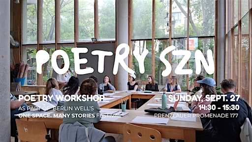 POETRY SZN poetry workshop with Demi Anter @ One Space, Many Stories