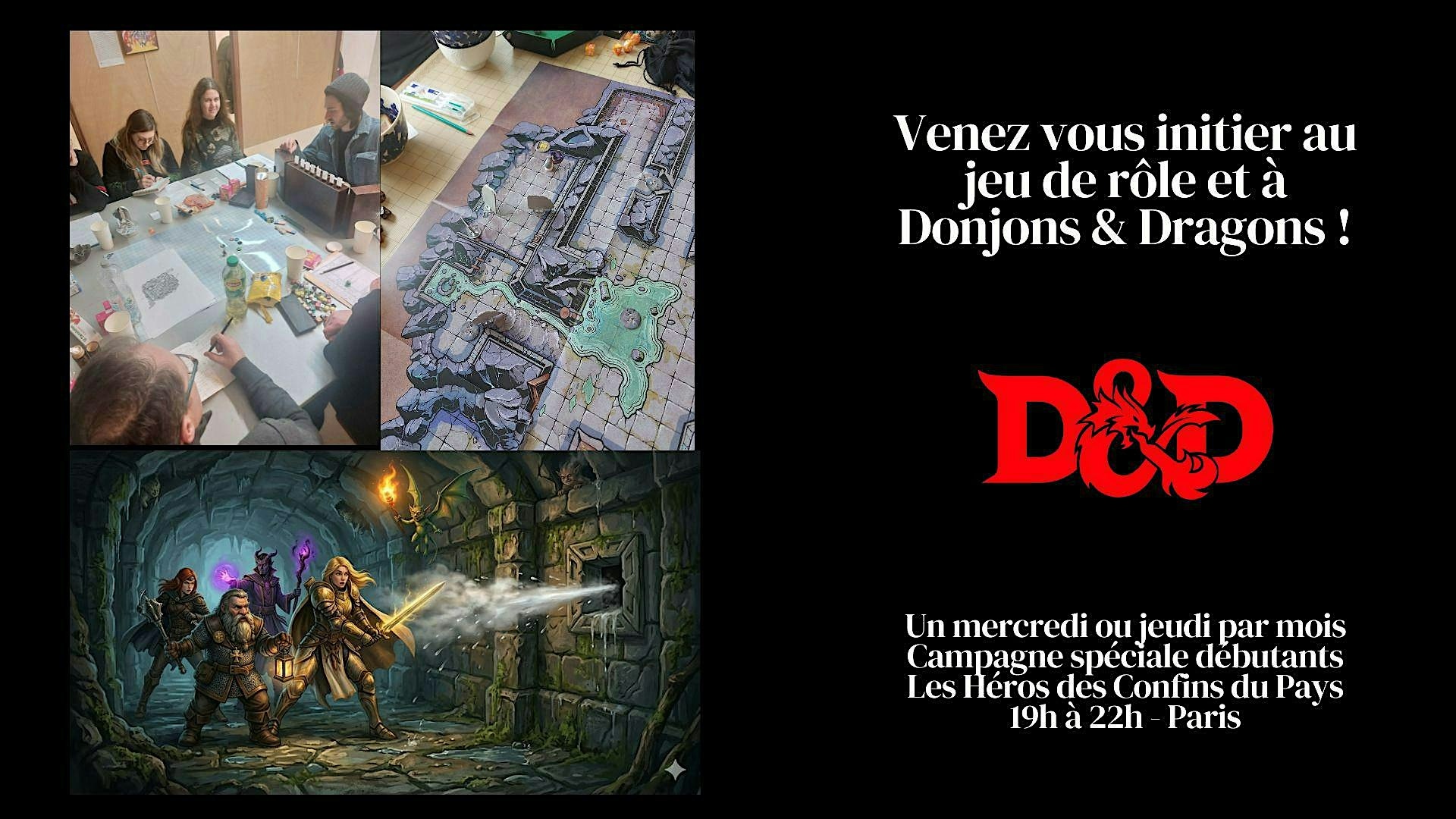 Initiation à Donjons & Dragons - campagne spéciale débutants.tes - Paris