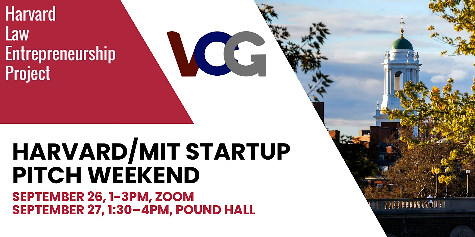 Fall 2026 Harvard/MIT Startup Pitch Weekend