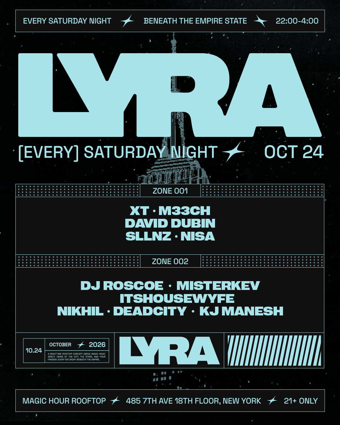 Lyra Rooftop Party 10.24.26 
