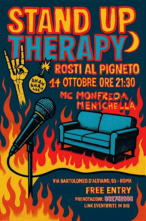 STAND-UP COMEDY ROSTI AL PIGNETO - FREE ENTRY - 14/10