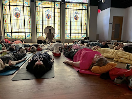 Sound Bath in the Tiffany Gallery