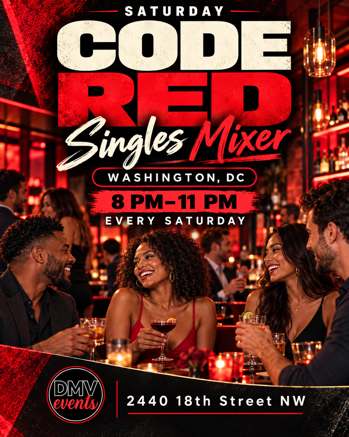 Saturday Code RED Singles Mixer: DC