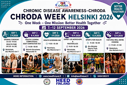 CHRODA WEEK 2026:  Well-being Cultural Evening/Hyvinvoinnin kulttuuriilta