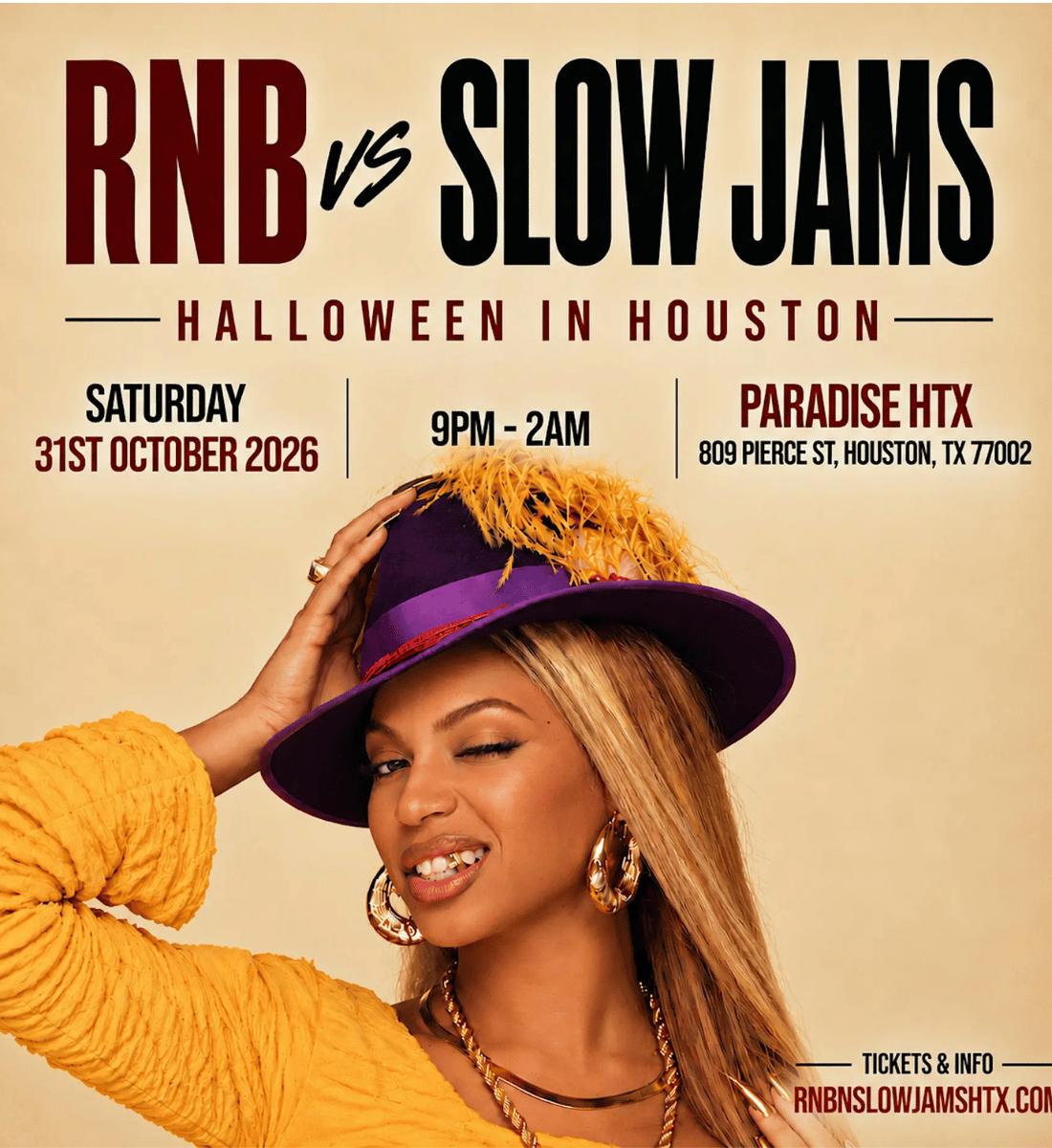 RNB vs SLOW JAMS HTX - Halloween In Houston