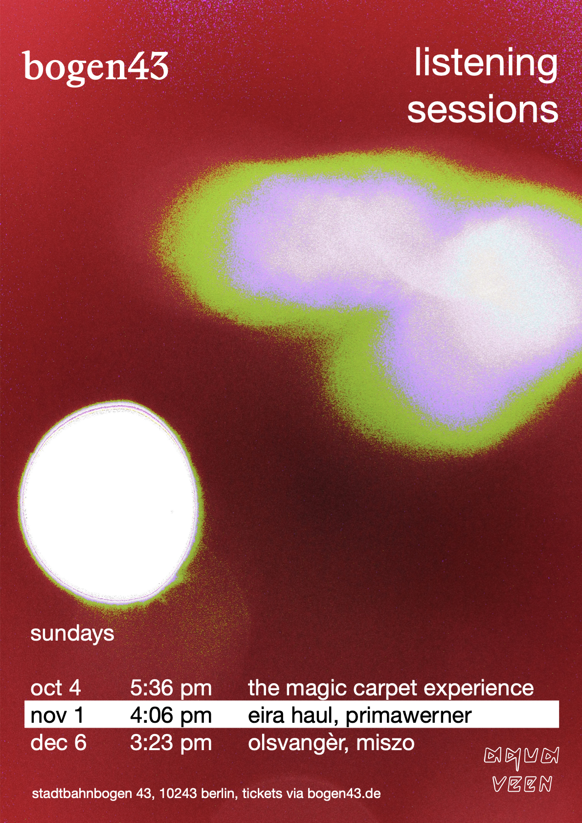 Bogen 43 listening sessions