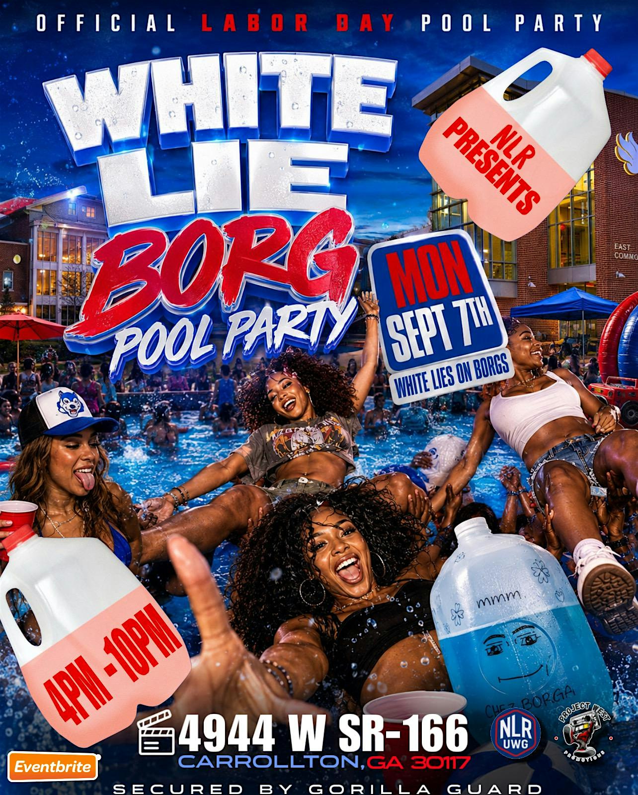 White Lie Borg Pool Party