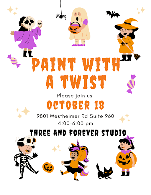 PAINT WITH A TWIST AT THREE AND FOREVER STUDIO