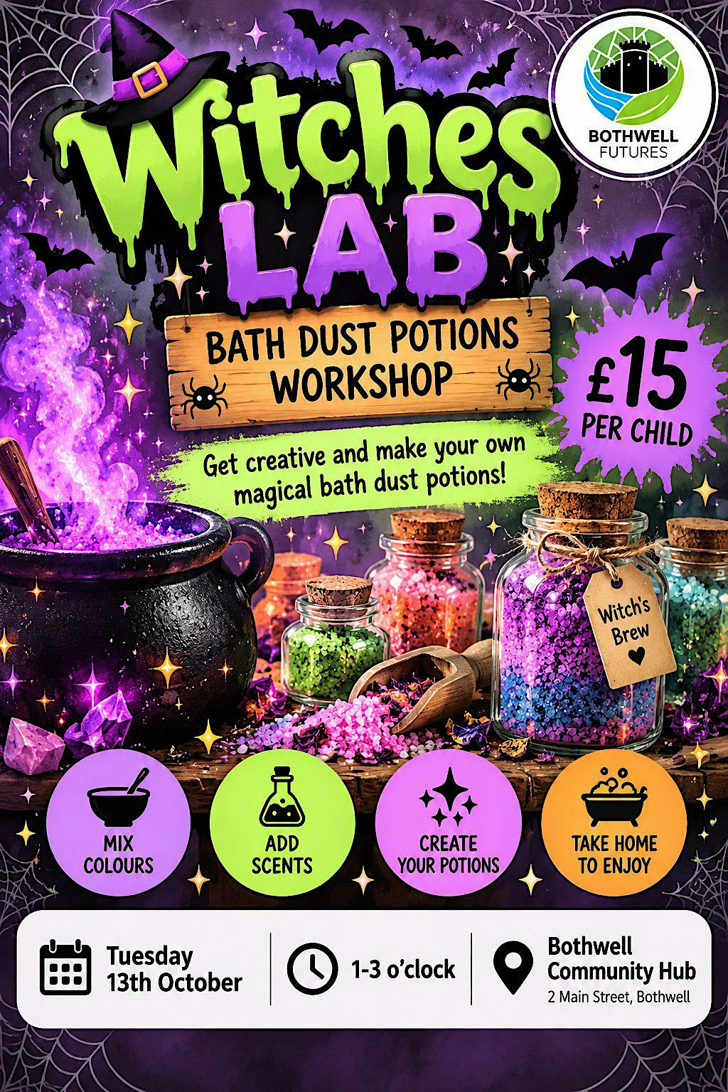 Witches Lab - Bath Dust Potion Workshop