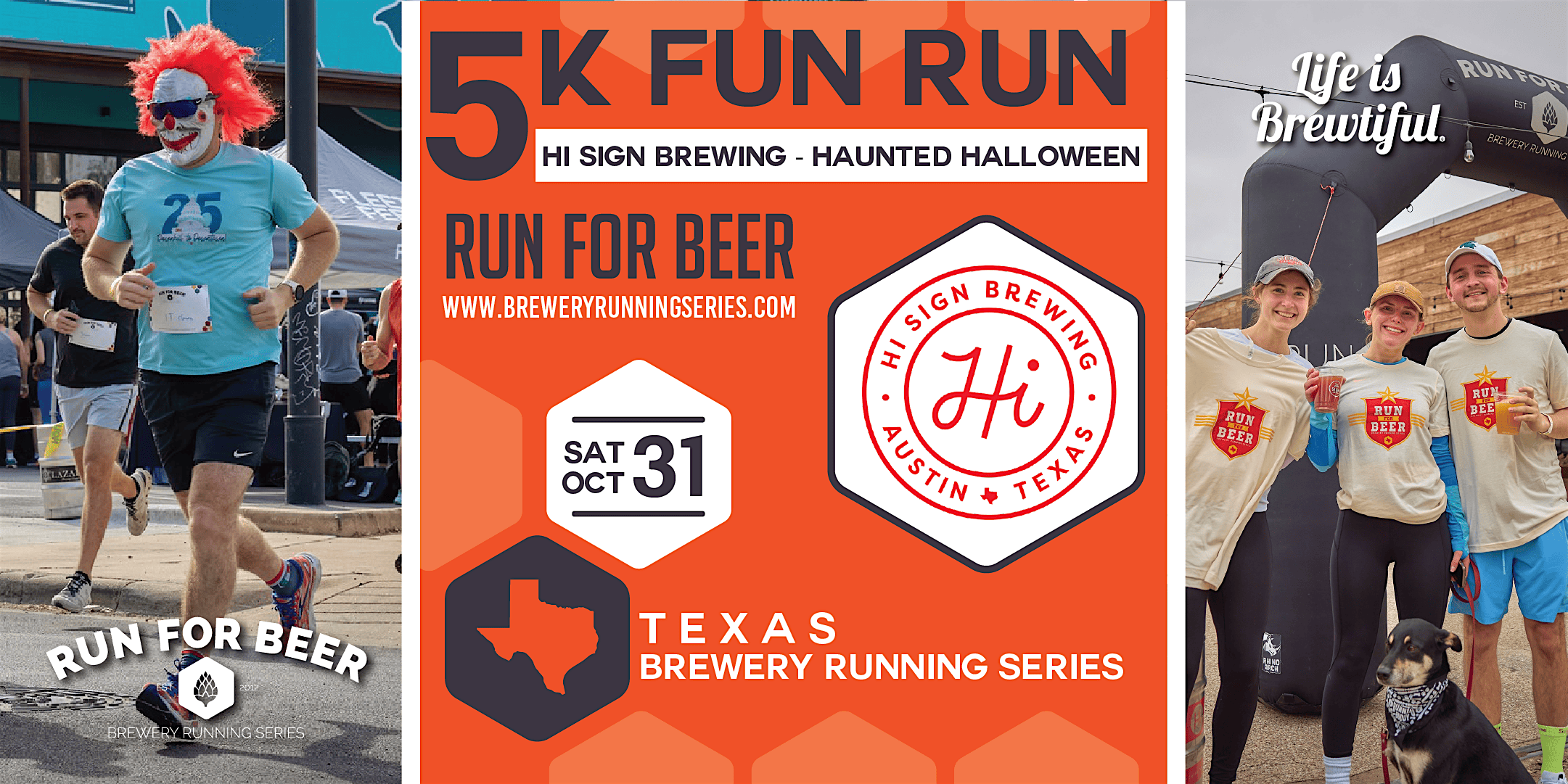 Haunted Hops Halloween 5k Beer Run x Hi Sign | TX Brewery Running Series