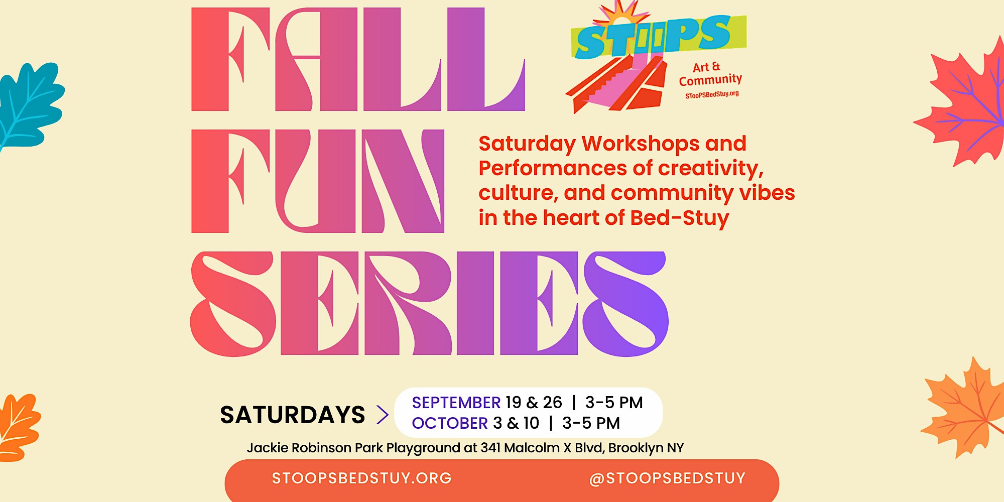 STooPS Art Fall Fun Series 2026