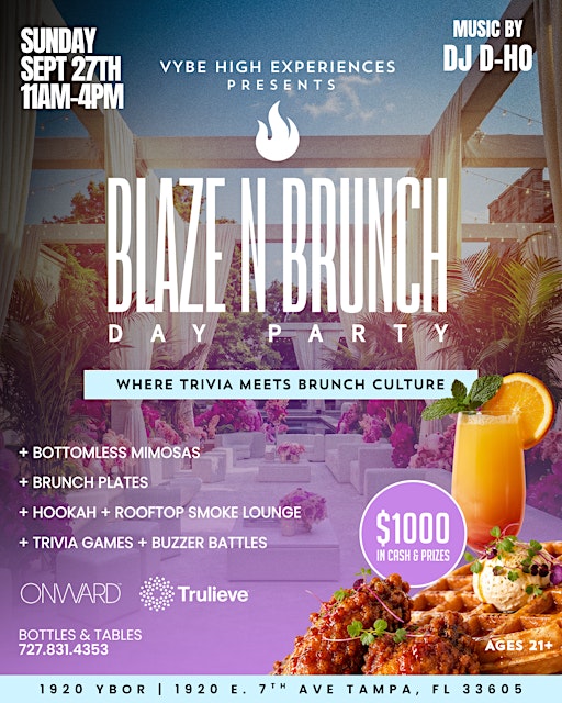 Blaze N Brunch: Blazed IQ Where trivia meets Brunch Culture