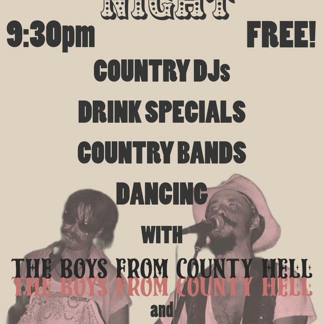 Country Night! Country Music, Dancing and Drinks!