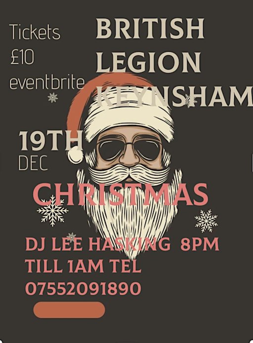 Retro night 19th Dec Keynsham British legion Dj Lee Hasking over 30.s evnt