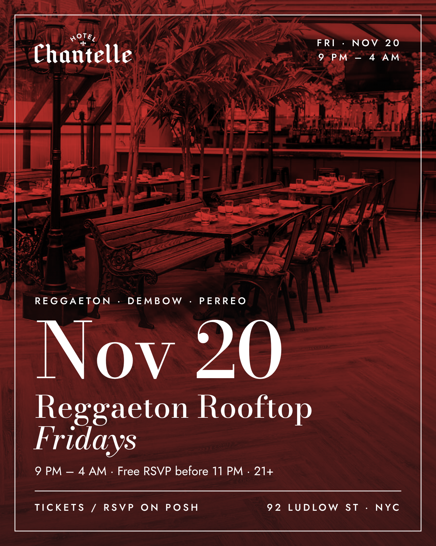 Reggaeton Rooftop Fridays