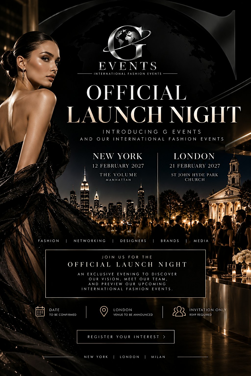 G EVENTS Official Launch | Fashion & Networking Evening