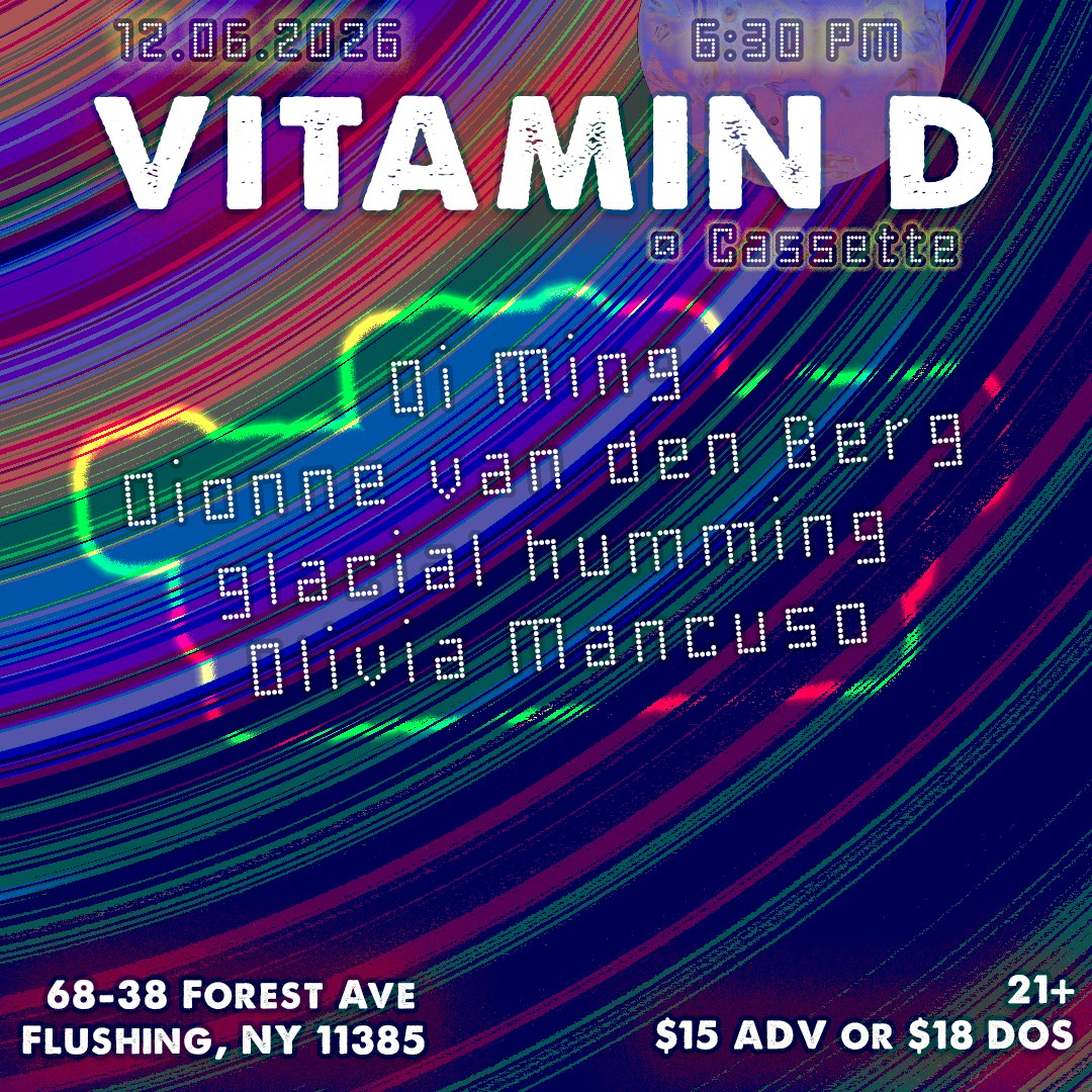 QI MING, DIONNE VAN DEN BERG, GLACIAL HUMMING, OLIVIA MANCUSO