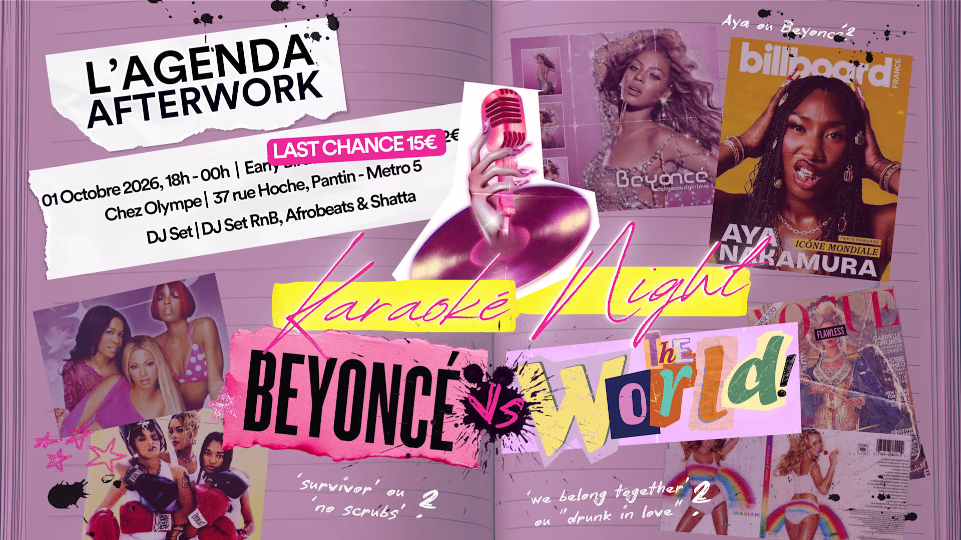 L'agenda Afterwork - Karaoke Night "Beyoncé Vs The …