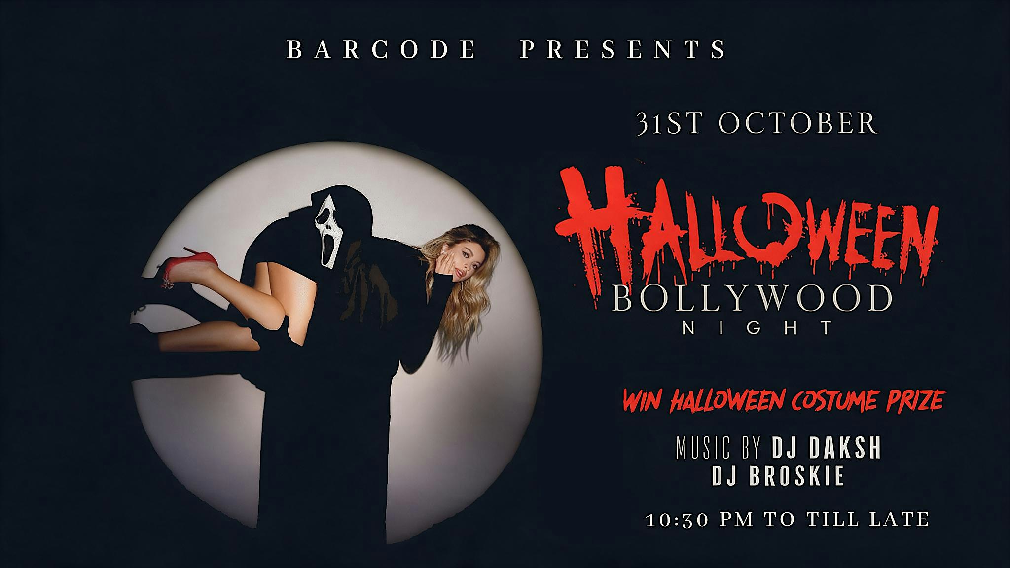 BOLLYWOOD HALLOWEEN  PARTY AT BARCODE