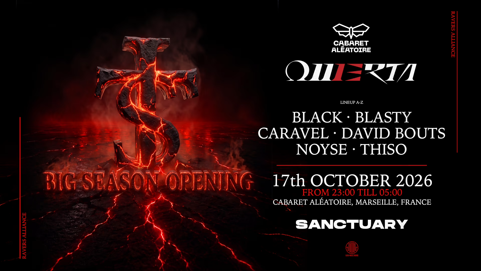 Omerta X Sanctuary: Big Season Opening W/ CARAVEL, Noyse