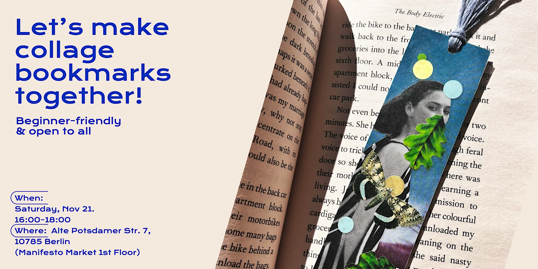 Collage Workshop Berlin: Make Your Own Bookmarks