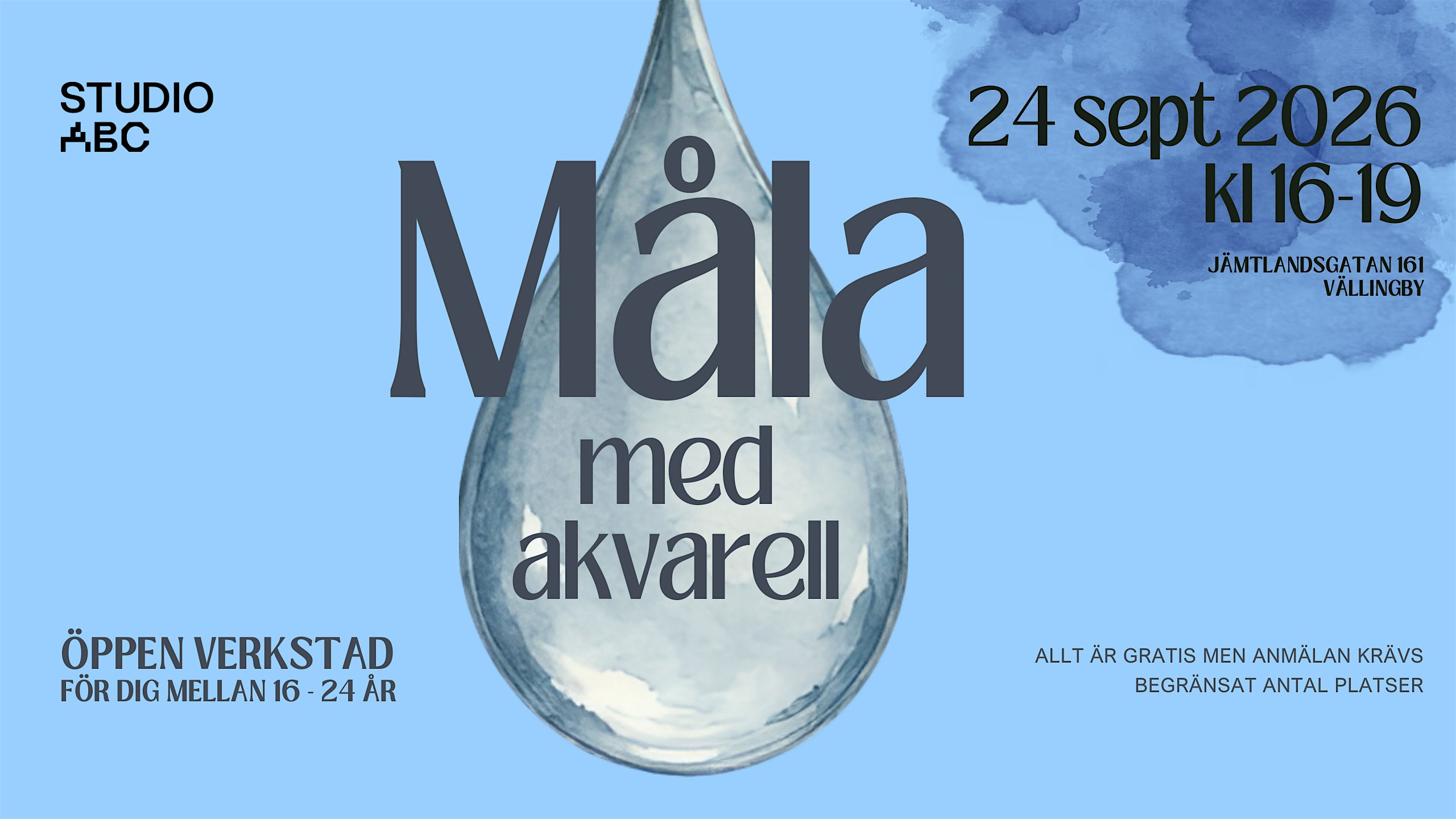 Öppen Verkstad - Måla med akvarell